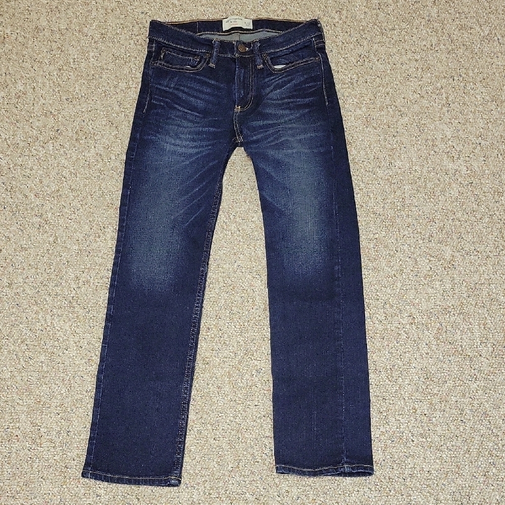 Abercrombie Kids Blue Straight Jeans Classic Style Sz 11/12 Straight NWOT